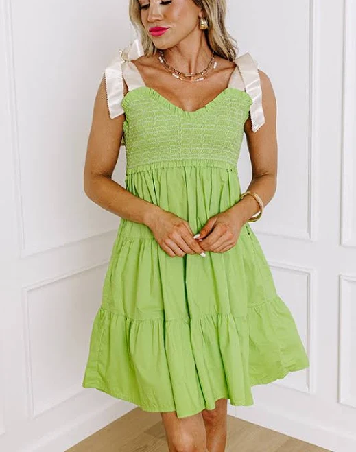 Total Crush Smocked Mini Dress