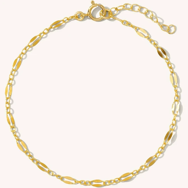 Dainty Sterling Silver Chain Bracelet