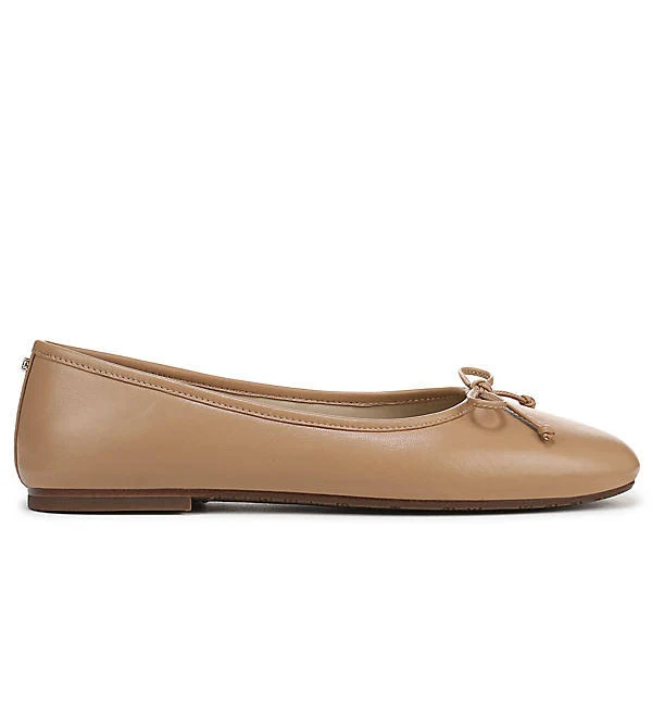 Sam Edelman Alie Leather Ballet Flats with Bow Detail