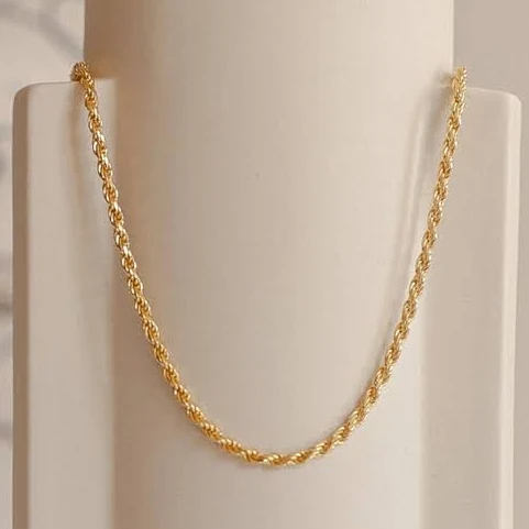 Caitlyn Minimalist Dainty Rope Chain Necklace