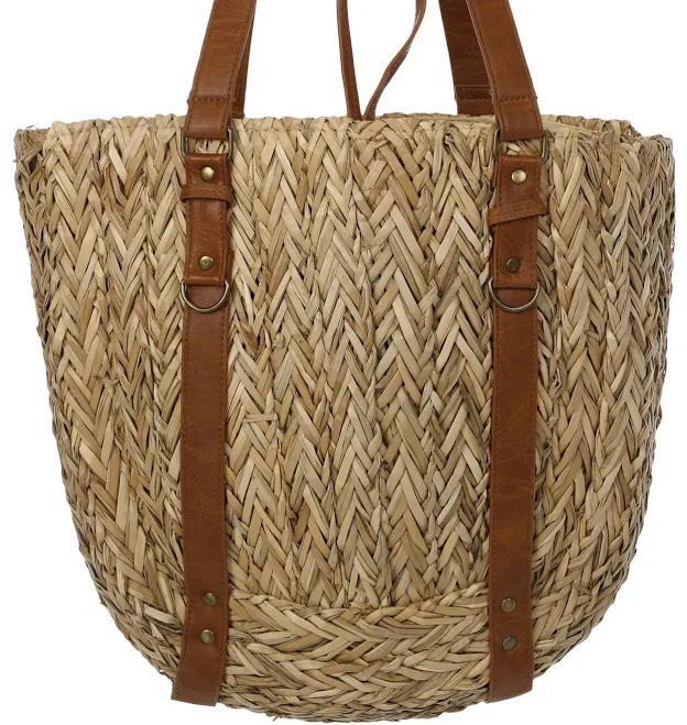 Bay Sky Jolie Market Woven Straw Tote Bag