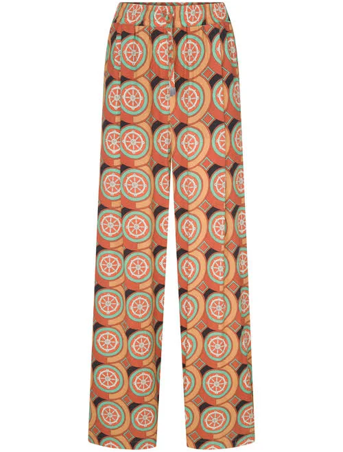 Je Te Veux Women's Dharma Terracota Wide-Leg Pants