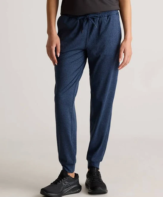 Flowknit Mid-Rise Joggers in Heather Navy