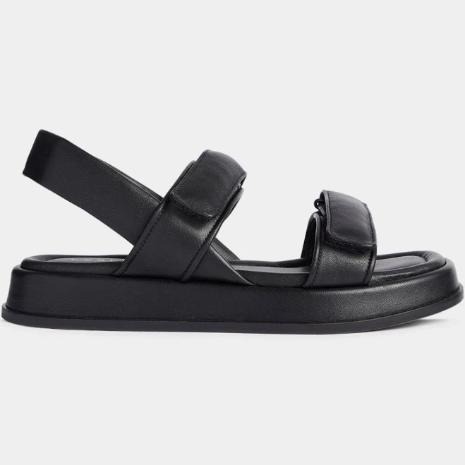ESSEN | The Sporty Sandal - Black | Women's Black Sandals | Seezona