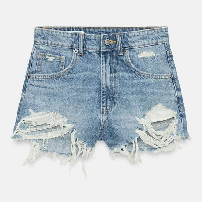 Zara denim jean shorts - high waisted - great for...