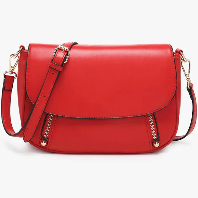 Lindsay Dual Zip Flapover Crossbody