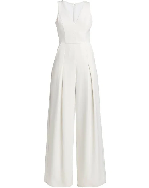 Amsale Women's Crepe Wide-leg Jumpsuit