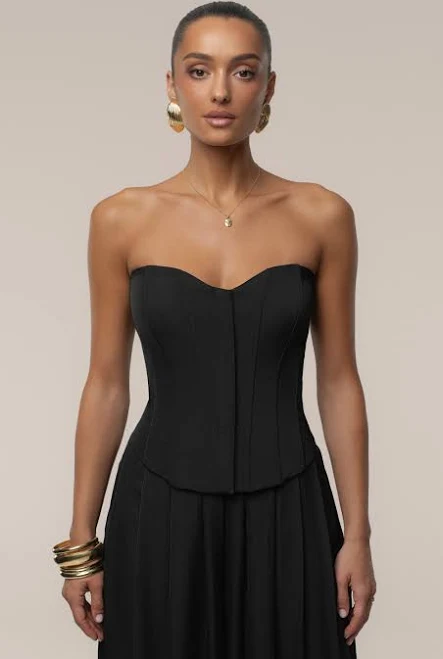 JLUXLABEL Viv Satin Bustier Top