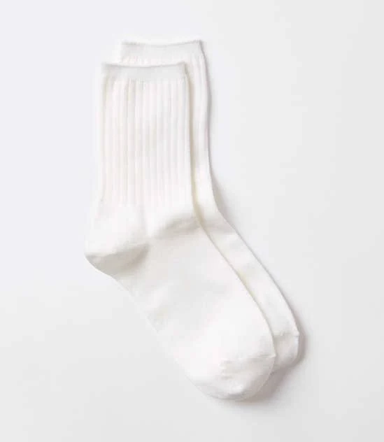 Ribbed Crew Socks