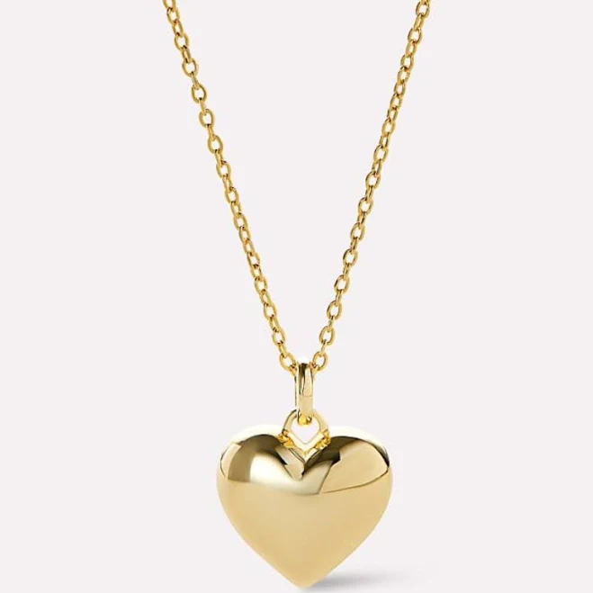 Ana Luisa Lev Small Gold Heart Necklace