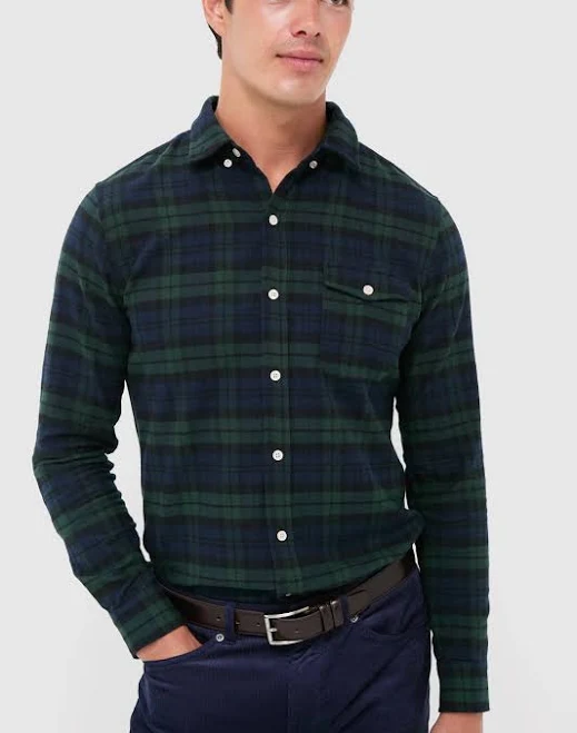 Spruce Navy Forest Plaid Flannel