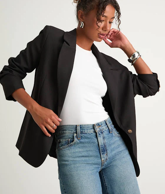 Lulus Oversized Linen Blazer