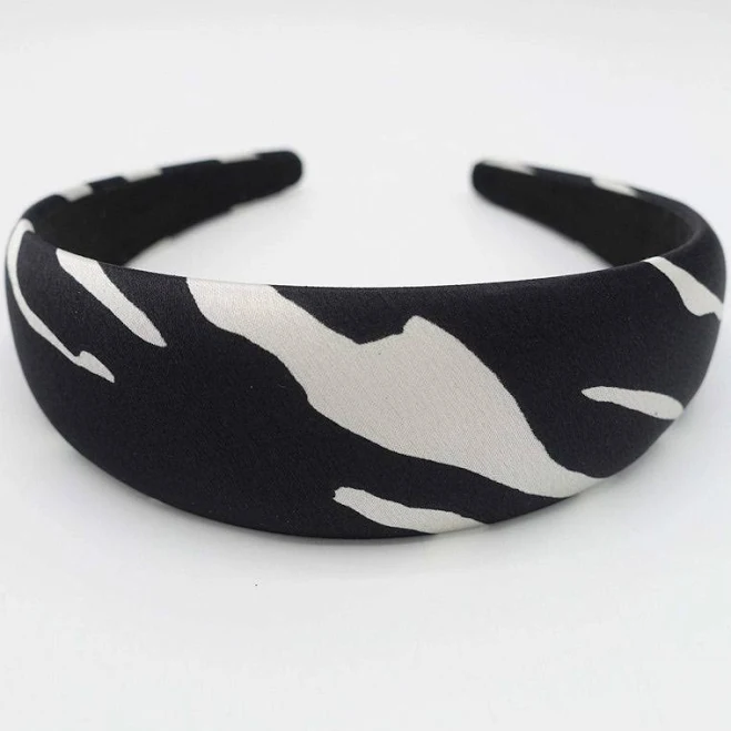 veryshine Satin Zebra Print Headband