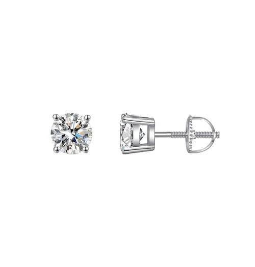 Donatello Gian Sterling Silver Screw-Back Round Studs