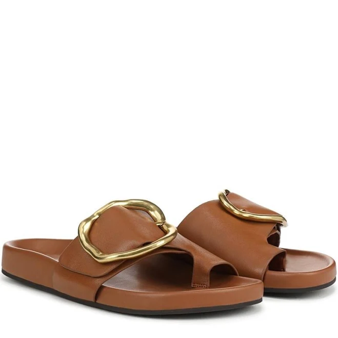Franco Sarto Brianka Leather Slide Sandals