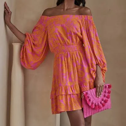 Sugarlips Kaci Floral Bea Smocked Mini Dress