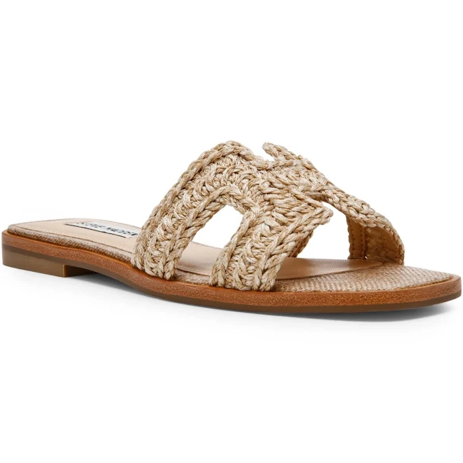 Steve Madden Women's Hadyn Woven Strap Slide Sandal