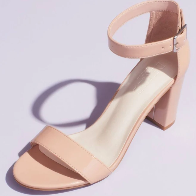 Block Heel Ankle Strap Sandal