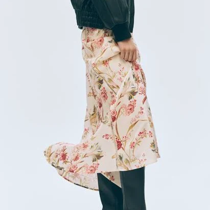 H&M Linen-Blend Skirt