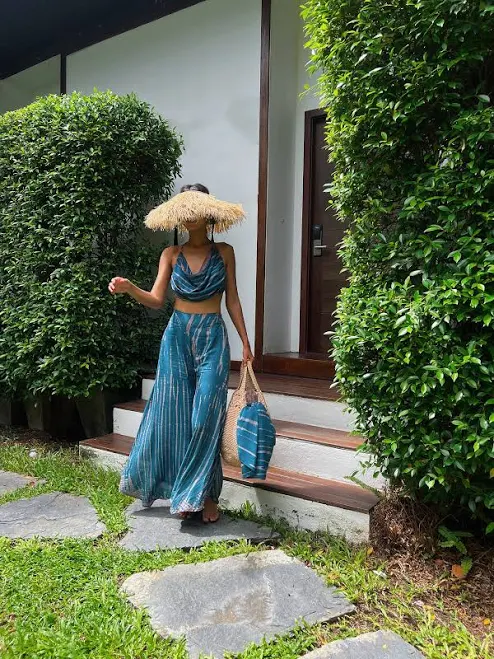 Hippie Boho Wide Leg Pants with Pockets