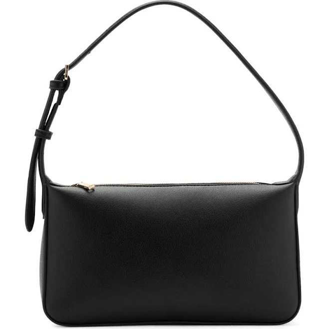 MANGO Women's Faux-Leather Shoulder Bag