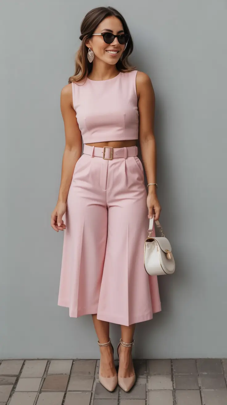spring to summer season outfits ideas 2026 Soft Blush Tailoring for Warm Weather Sophistication