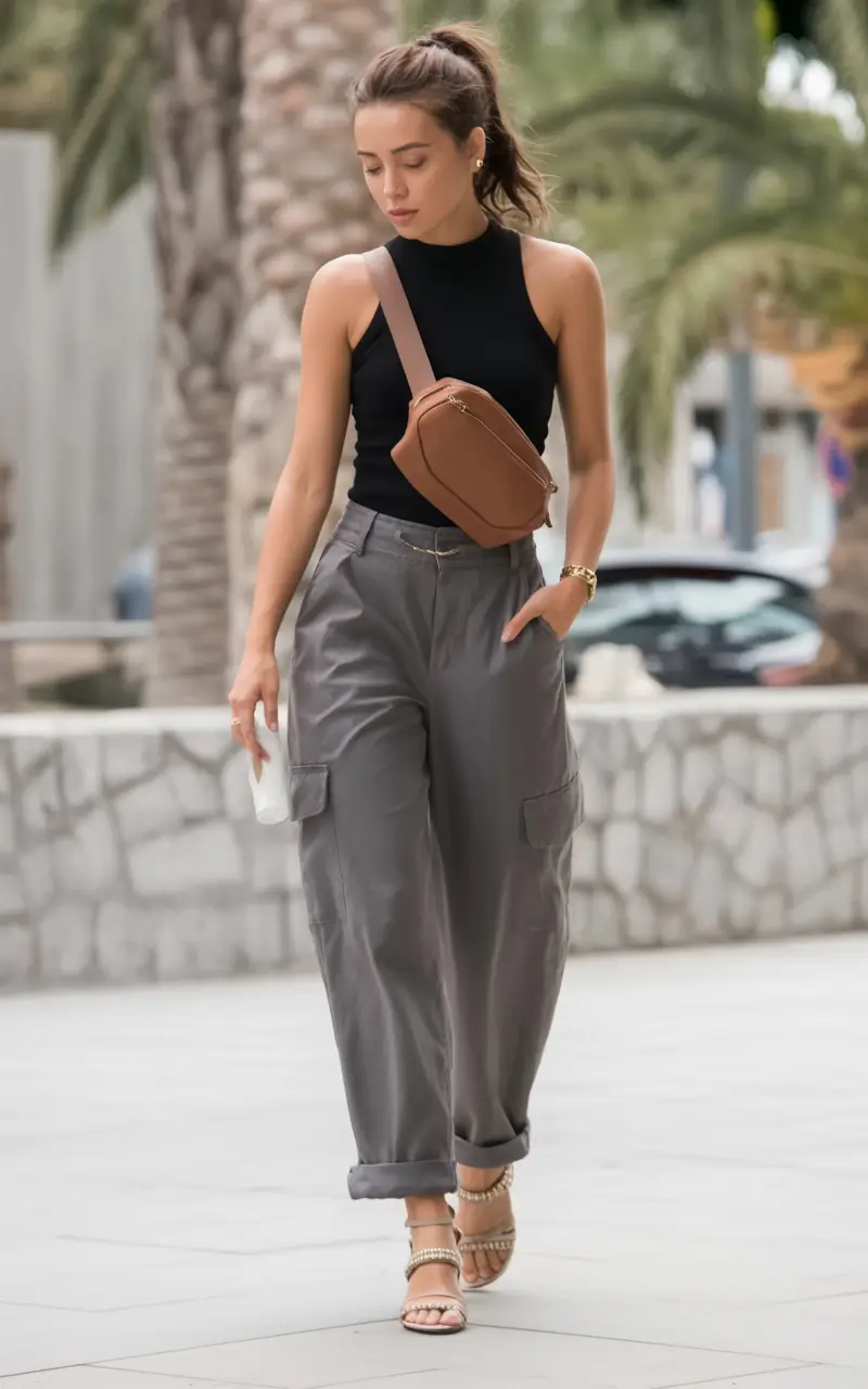 spring to summer season outfits ideas 2026 Effortless Utility with Summer Ease