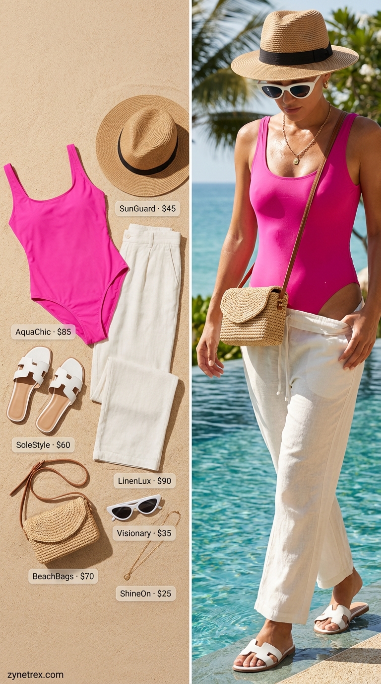 Playful Poolside Pop: Hot Pink Energy