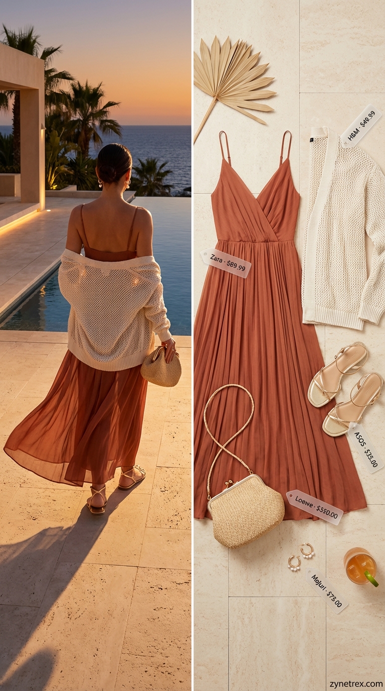 Sunset Lounge Chic: Wedding Guest Ready