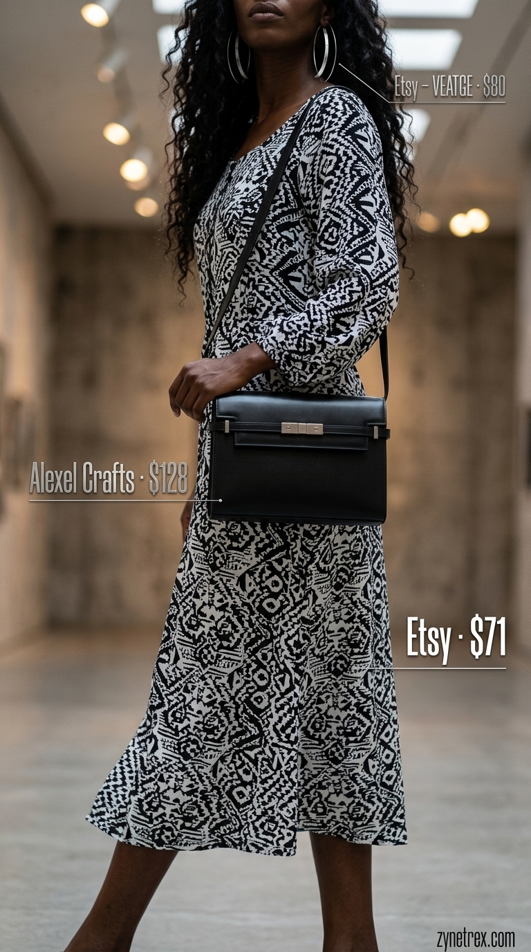 Dressy summer jumpsuit outfits for women 2026: Geometric sheath dress, ankle boots for art event.