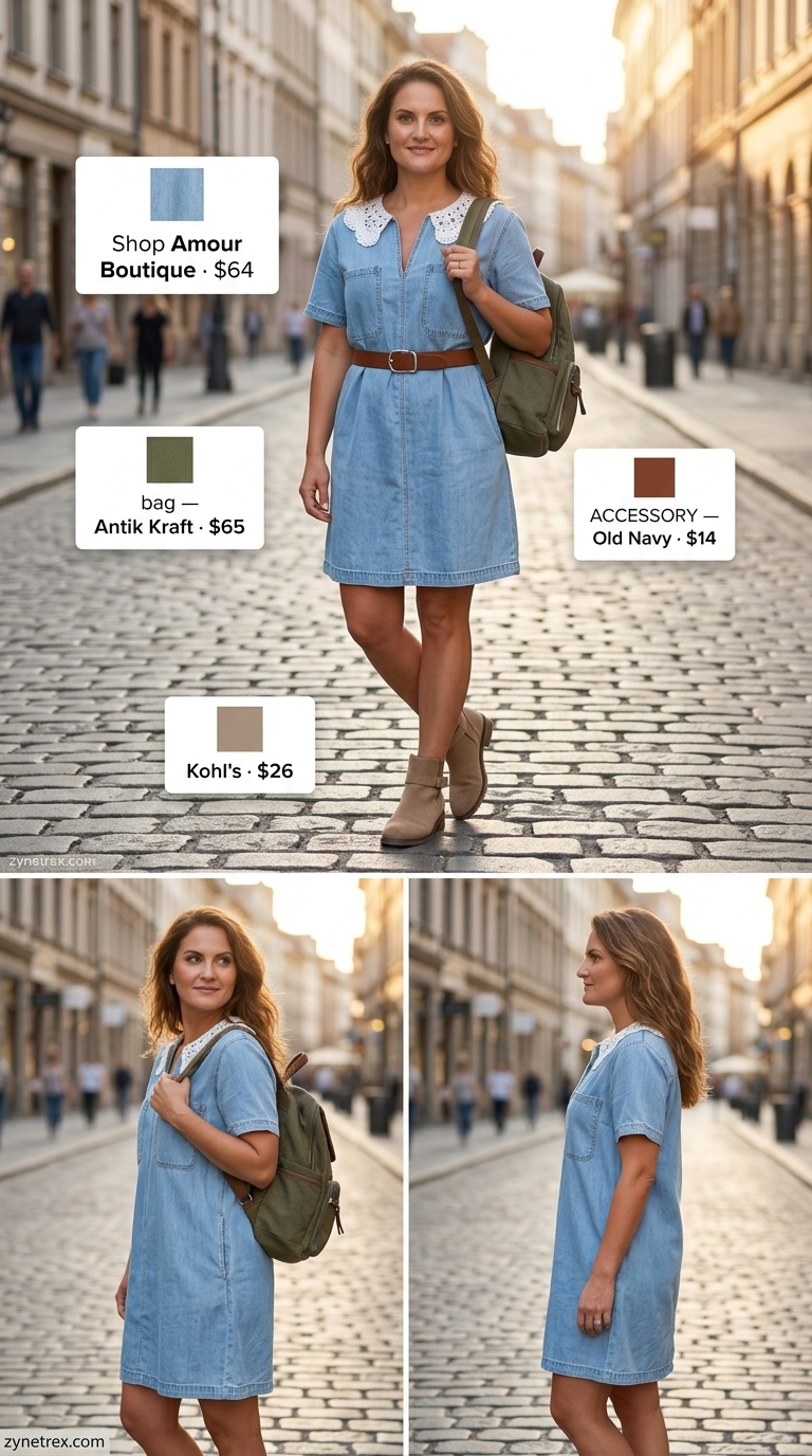 Boho Summer Crochet Outfits 2026: Urban Wanderer Denim blue crochet midi dress with boots for boho summer crochet outfits for women 2026 casual city style.