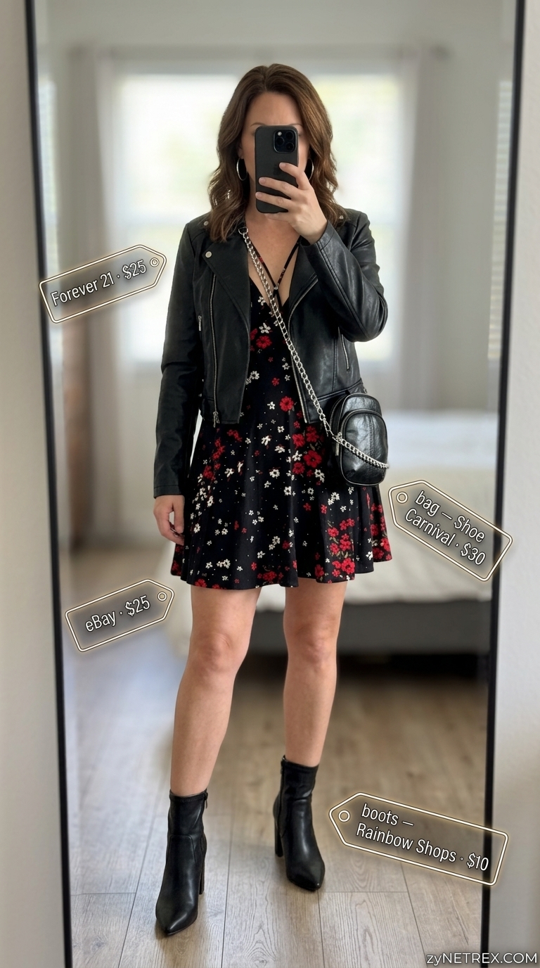 Edgy urban bloom floral summer sleeveless dress 2026 in black floral for night out.