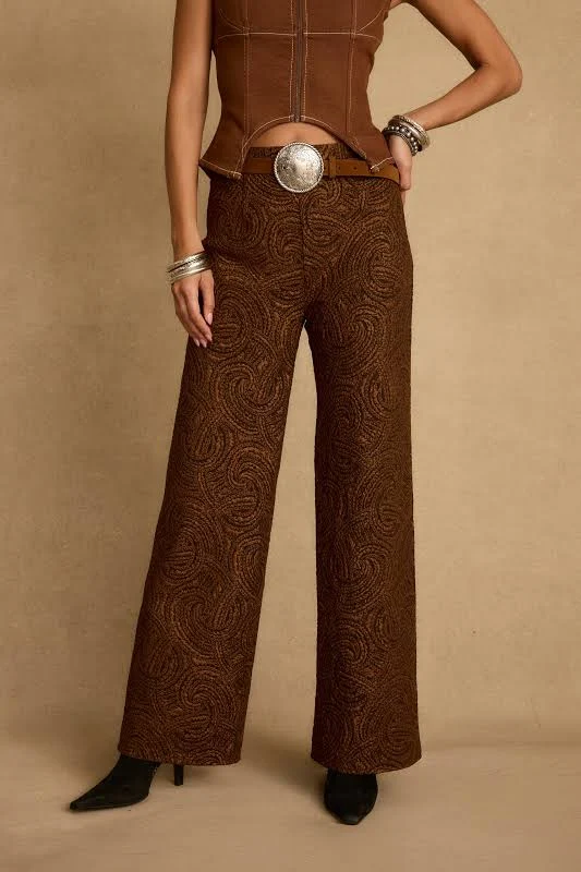 pants 12th Tribe Women's Swirl Wide Leg Trousers 12th Tribe $50