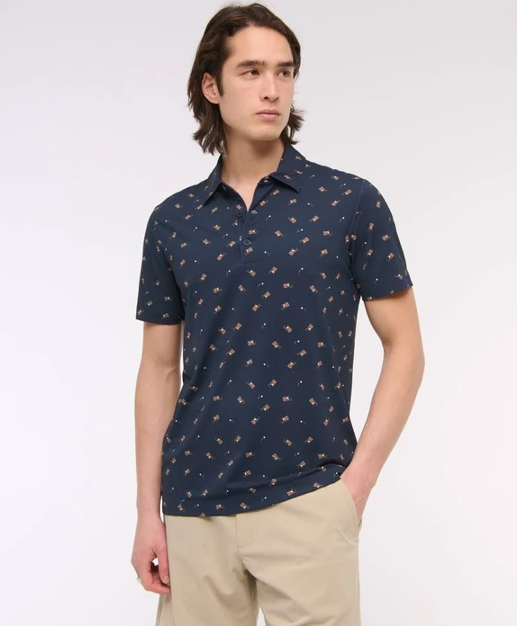 top Abercrombie & Fitch Men's Performance Polo Abercrombie & Fitch $32.99
