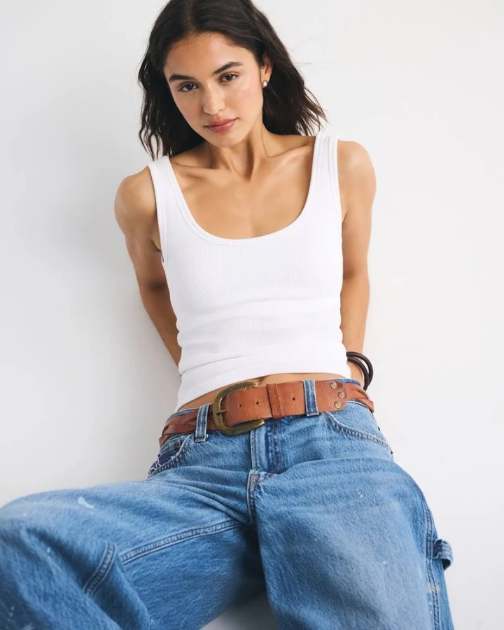 innerwear Abercrombie & Fitch Women's Bra-Free Rib Scoopneck Tank Abercrombie & Fitch $25