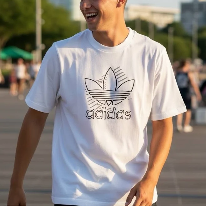 top Adidas Mens Shirts Adidas Og Sketch Trefoil Shirt Size Large White Brown Gray Iz1329 eBay - huenique-llc $19.99
