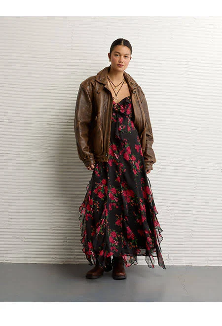 dress AE Tiered Ruffle Maxi Dress American Eagle Outfitters $41.98