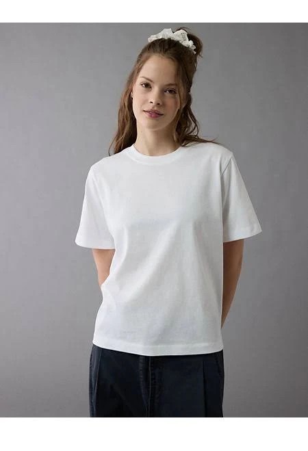 top AE Women's Everyday Luxe Relaxed T-Shirt American Eagle Outfitters $17.46