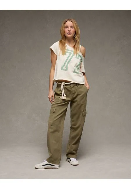 cargo pants AE Women's Low-Rise Baggy Cargo Pants American Eagle Outfitters $24.99