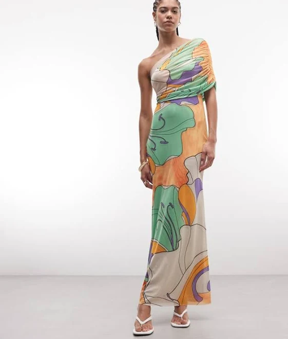 maxi dress AFRM Mirabel One-Shoulder Maxi Dress Womens ASOS $128