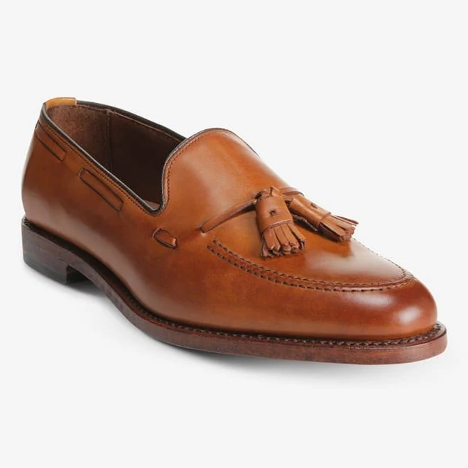 shoes Allen Edmonds Grayson Tassel Loafer in Walnut Brown Leather, size 10.5 A Allen Edmonds $299