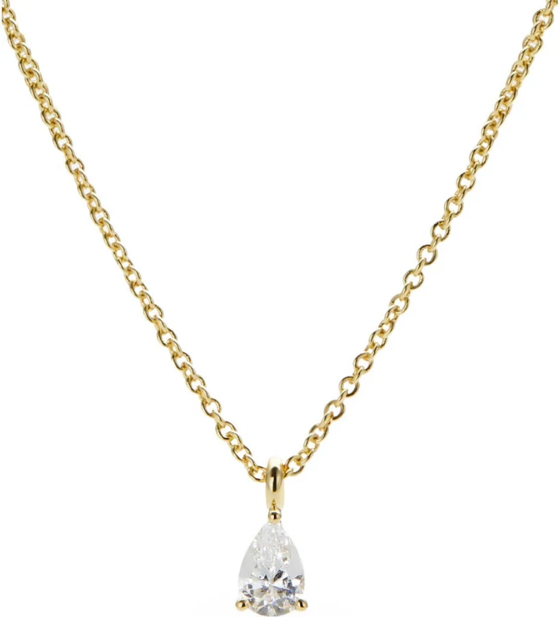 accessory Ana Luisa Elise Sparkling 14K Gold Plated Solitaire Pendant Necklace Nordstrom $55