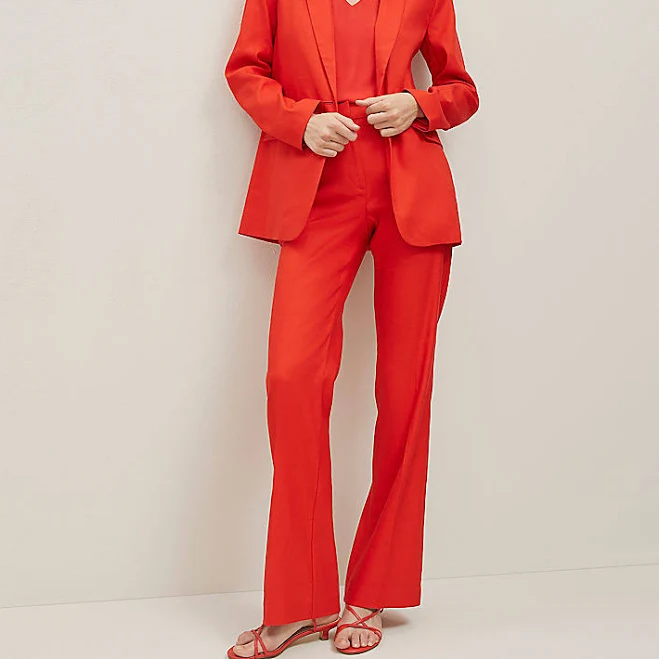 linen outfit Ann Taylor Women's Linen Blend Trouser Ann Taylor $47.44