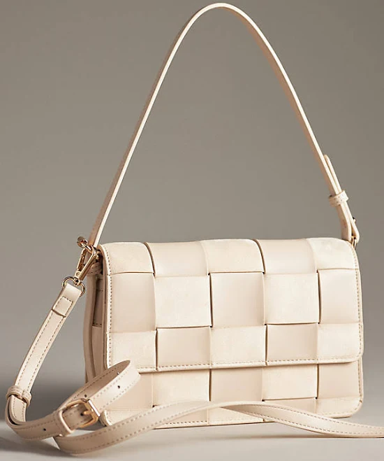 bag Anthropologie Faux-Suede Woven Shoulder Bag Anthropologie $108