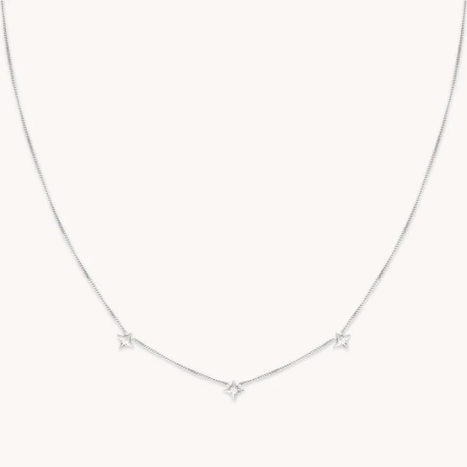 accessory Astrid & Miyu Cosmic Star Silver Necklace Astrid & Miyu USA $130