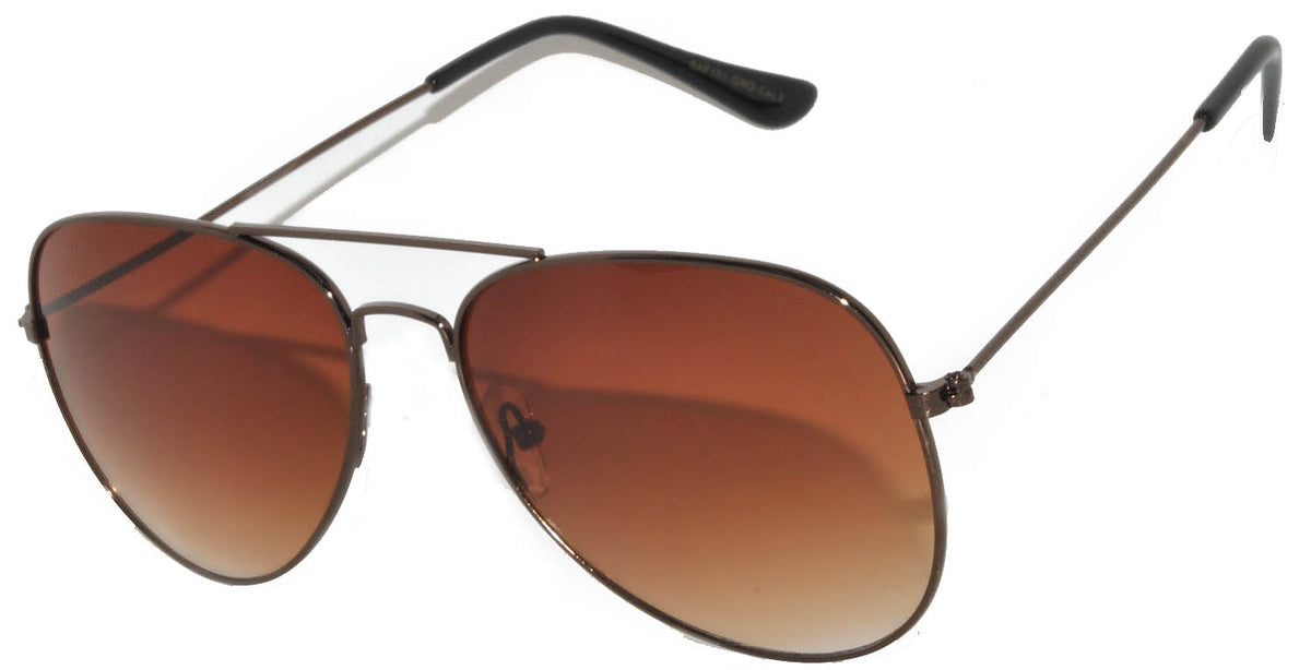 accessory Aviator Sunglasses - Bronze Frame / Brown Lens Sunnytop Shop $8.99