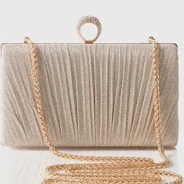bag BABEYOND Glamorous Glitter Pleated Clutch Evening Purse Babeyond $39