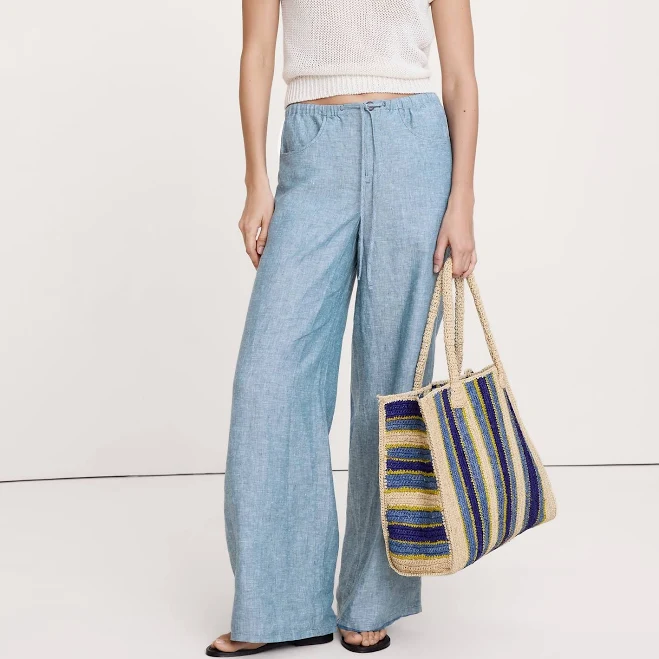 pants Banana Republic Women's Studio Wide-leg Linen Pants Banana Republic $98