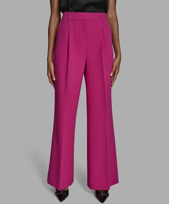 pants BCBGMAXAZRIA Women's High-Rise Pleated Wide-Leg Pants Macy's $38.63