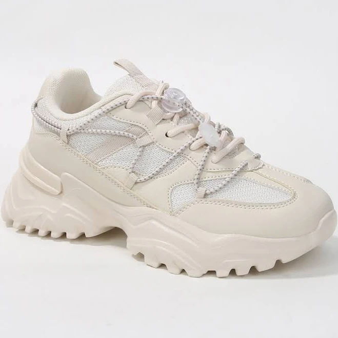 shoes BERNESS Women's Branch Lace-Up Chunky Mesh Sneakers Berness $54.39